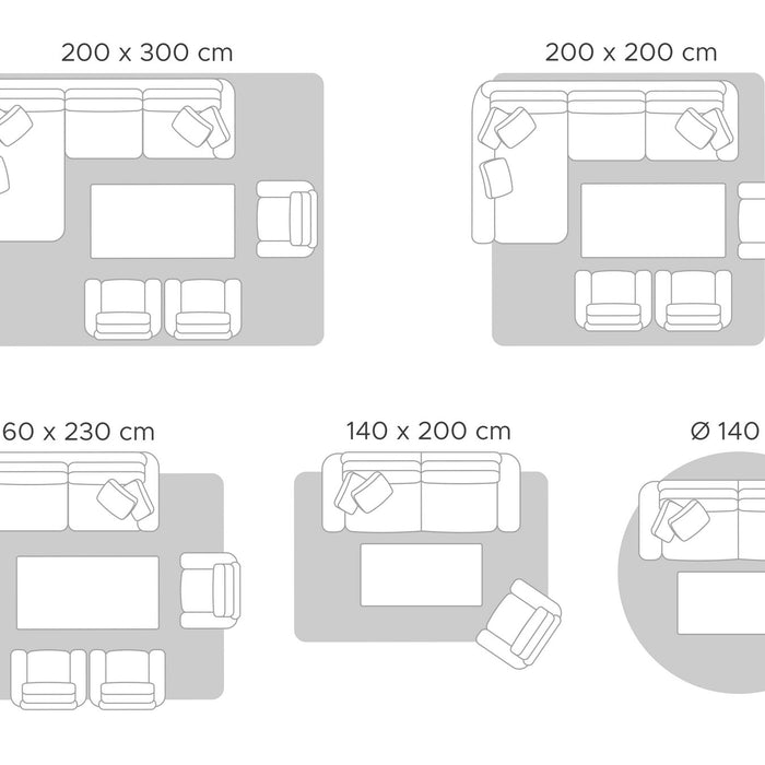 Beliani - DEMIRCI - Laagpolig vloerkleed - Beige - 120 x 180 cm - Jute