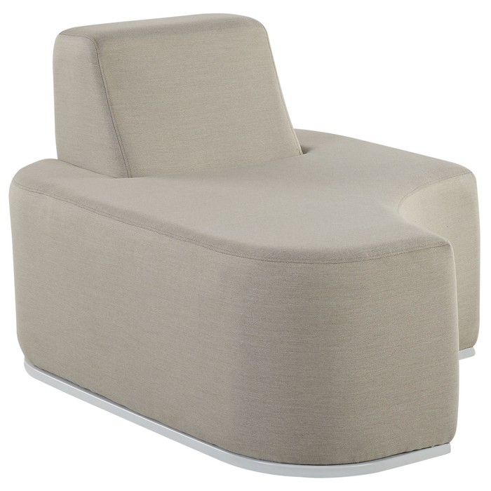 Beliani - FABRO - Loungeset voor 2 - Grijs - Polyester