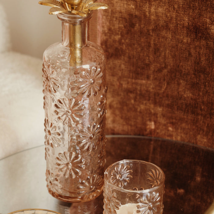 À la Decoratieve Fles Bloemen - Koraal