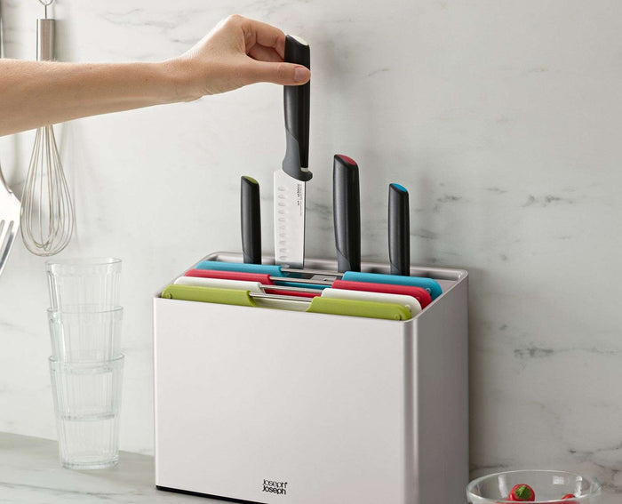 Snijplanken met Messen, Set van 8 Stuks - Joseph Joseph | Folio