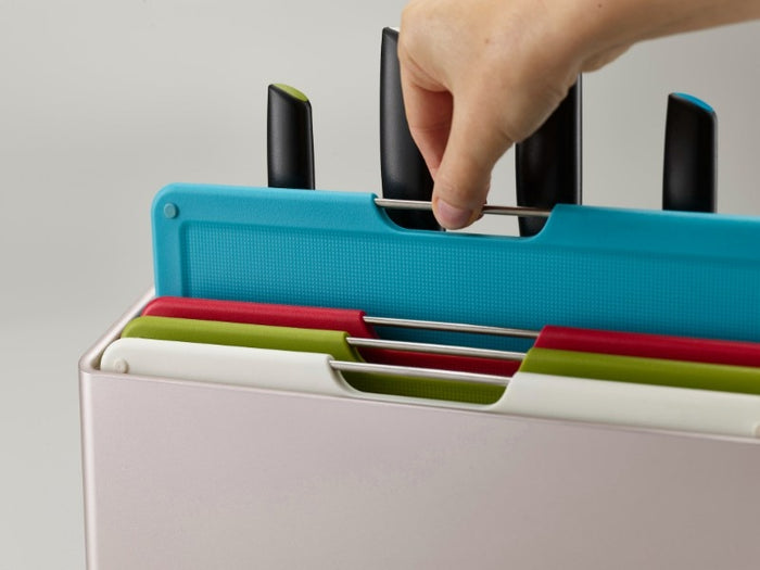 Snijplanken met Messen, Set van 8 Stuks - Joseph Joseph | Folio