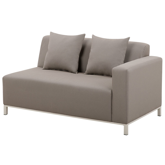 Beliani - BELIZE - Loungeset voor 5 - Beige - Polyester