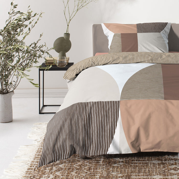 Cinderella Knut - Dekbedovertrek - Katoen - 140x200|220 cm - Terra