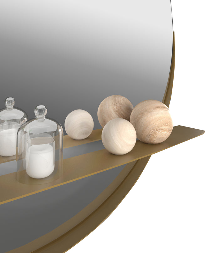 Gorillz Alien 60 - Wandspiegel 60 cm Goud