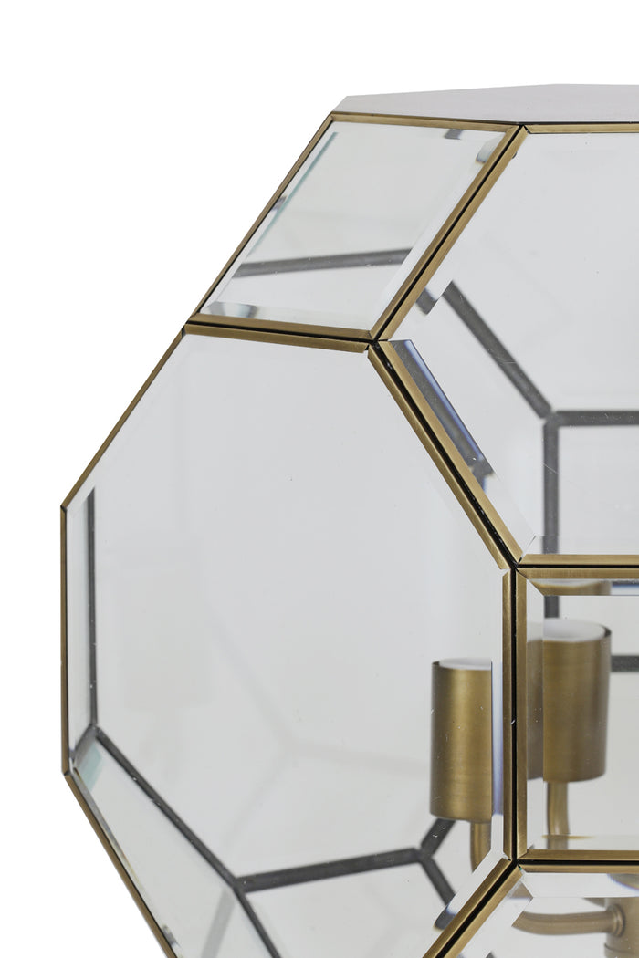 Light & Living Light&living Hanglamp Ø34x40 cm LENNOX brons+glas