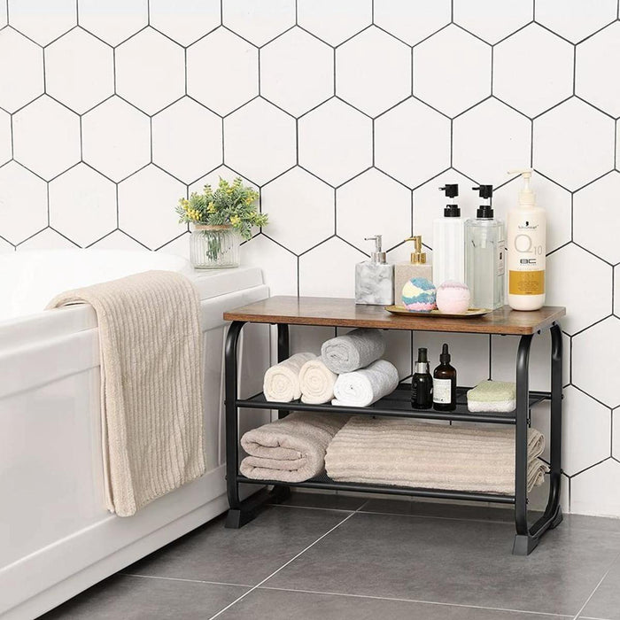 Parya home Vintage Schoenenrek, industriële opberger, bijzettafel