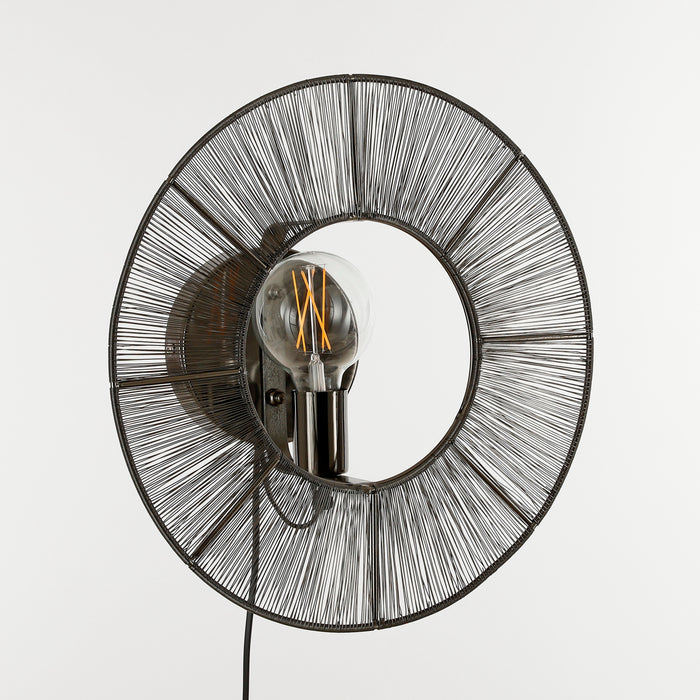 Mica Decorations Bodil Wandlamp Ø40 cm Zwart