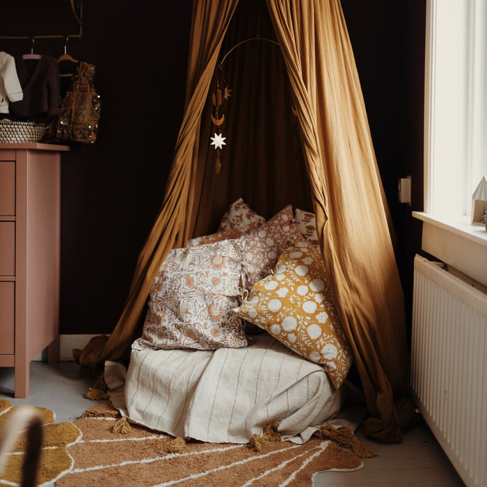 À la Blockprint Kussensloop - Multicolor Bloem