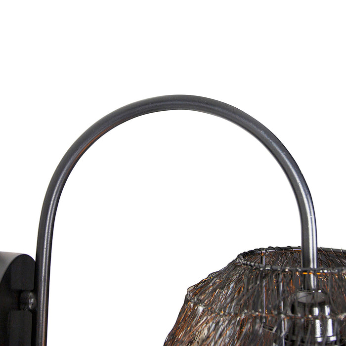 QAZQA Wandlamp vadi - Zwart - Oosters - L 250mm