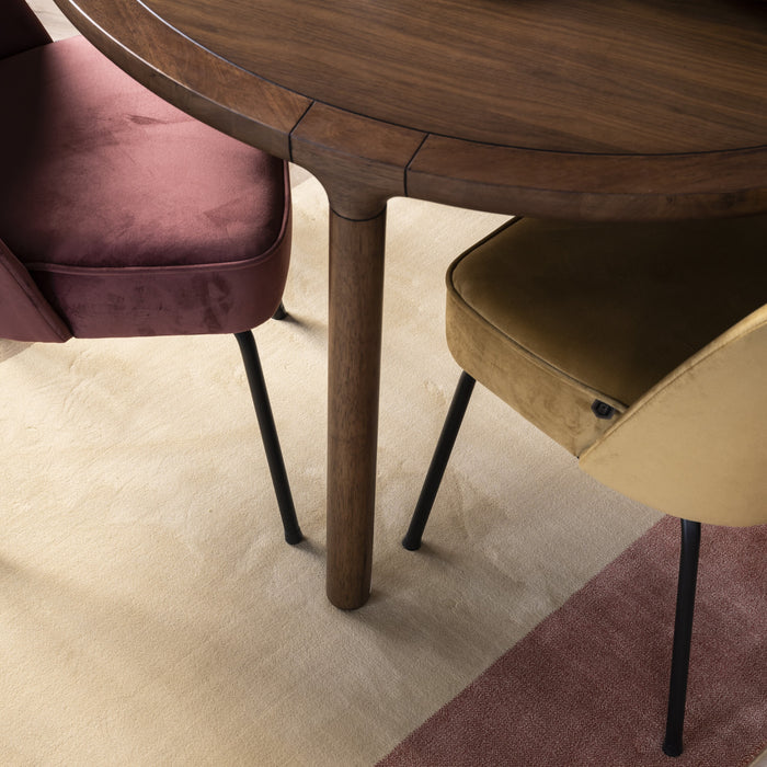 Zuiver x fonQ Storm Eettafel - Ø 130 cm - Donkerbruin