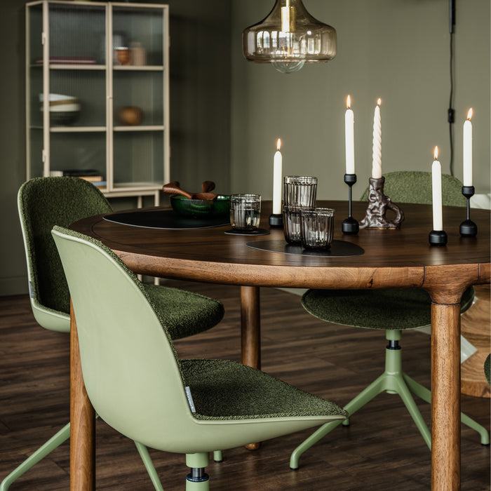 Zuiver x fonQ Storm Eettafel - Ø 130 cm - Donkerbruin