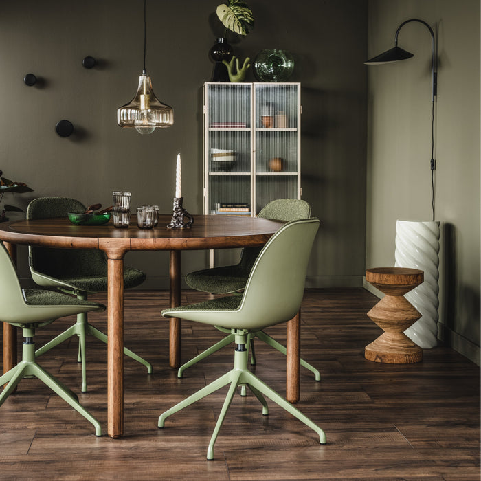 Zuiver x fonQ Storm Eettafel - Ø 130 cm - Donkerbruin