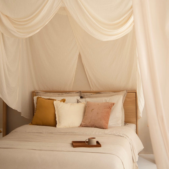 À la Fringe Kussensloop - Crème