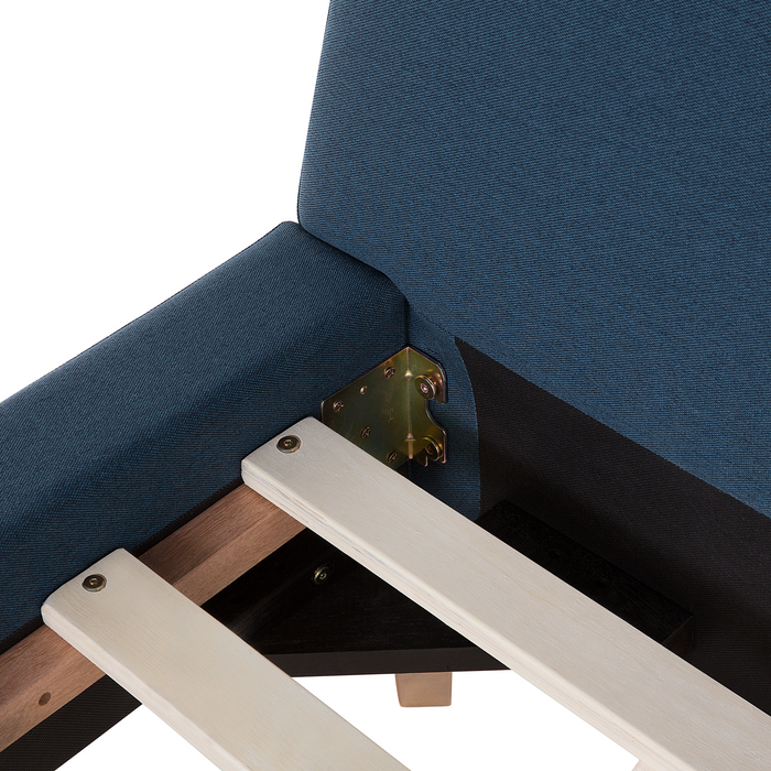 Beliani - VIENNE - Tweepersoonsbed - Blauw - 180 x 200 cm - Polyester