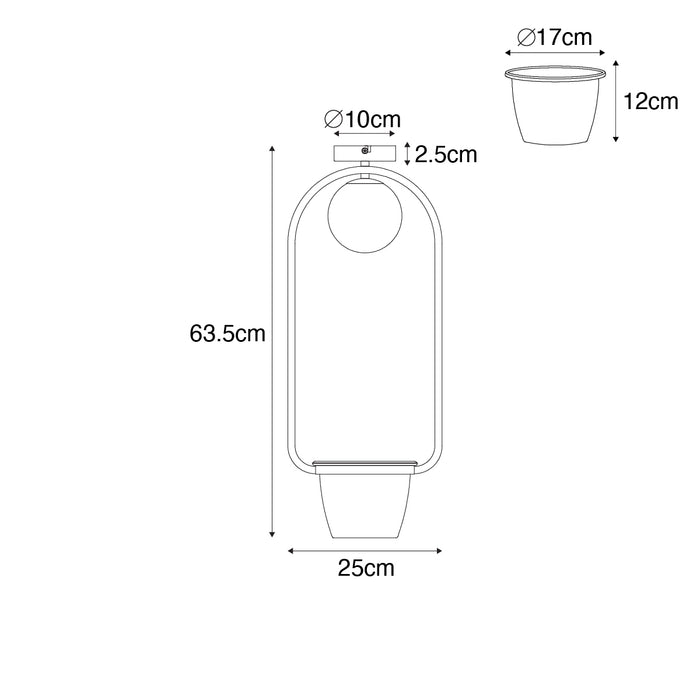 QAZQA Art deco plafondlamp goud met wit glas - Isabella
