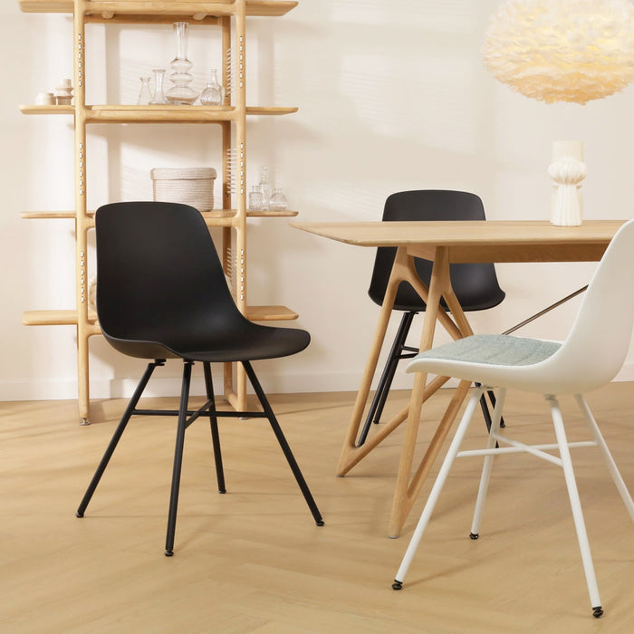 Nolon Noa-Pip Eetkamerstoel Wit - Kunststof - Wit Onderstel