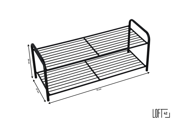 LOFT42 Lace Schoenenrek - Metaal - Zwart