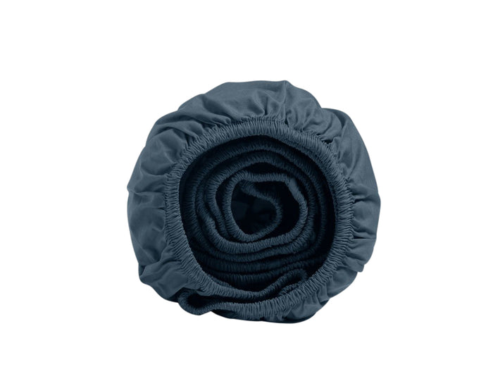 Yumeko hoeslaken percal blue 180x200x30