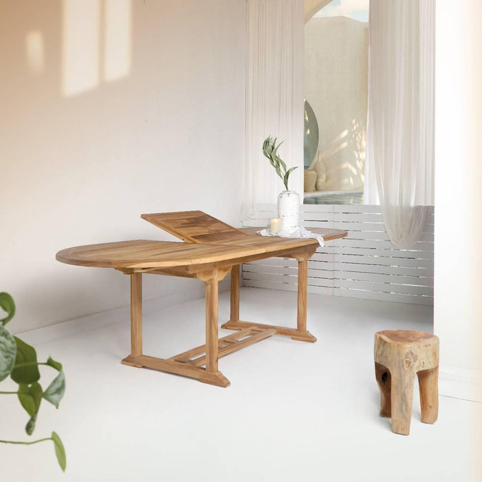 House Nordic Salamanca Uitschuifbare Eettafel 180 -240 cm Teak