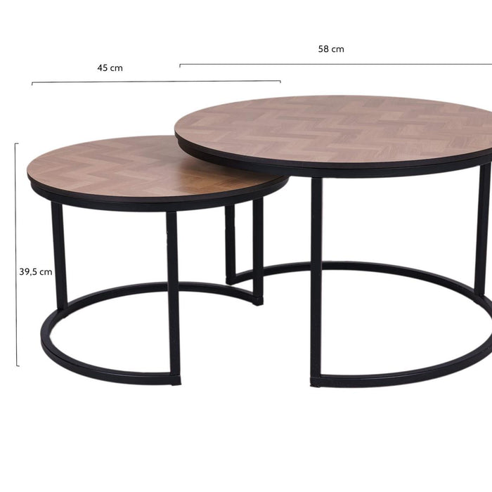 MaximaVida ronde salontafel set Copenhagen 58 en 45 cm
