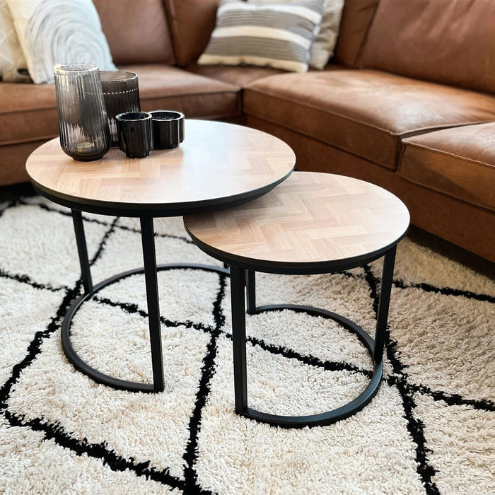 MaximaVida ronde salontafel set Copenhagen 58 en 45 cm