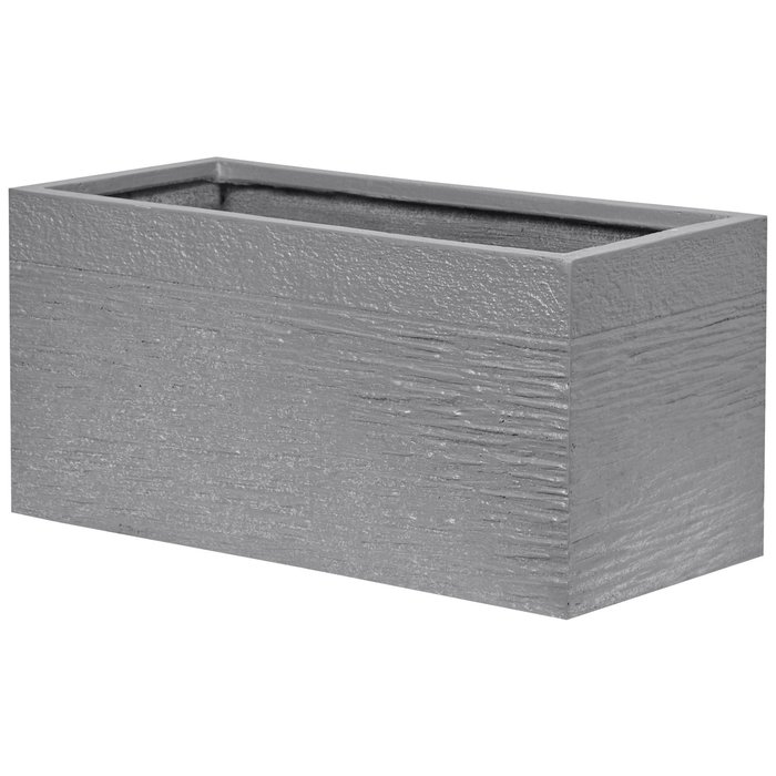 Beliani - MYRA - Plantenbak - Grijs - 50 cm - Klei-vezelmengsel