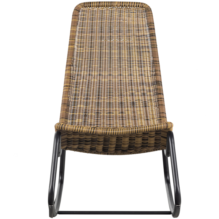 WOOOD Tom Schommelstoel Buiten - Rattan - Naturel - 97x51x95