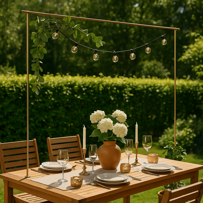 HIXA Decoratieframe Tafelklem Decoratie Goud Verstelbaar 135 tot 25...