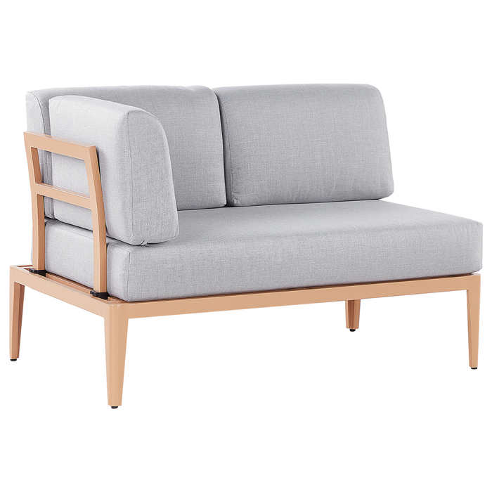 Beliani - RIMA III - Loungeset voor 6 - Grijs - Polyester