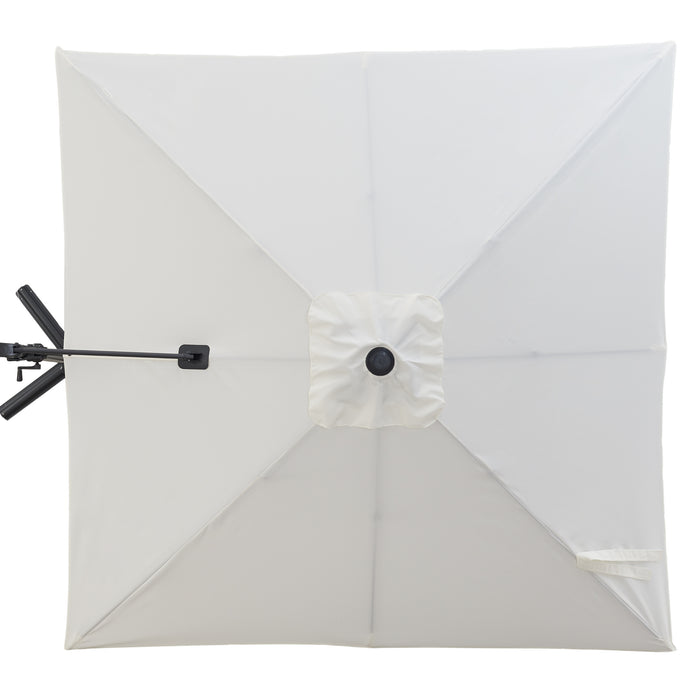 ACAZA Zweefparasol Gebroken wit