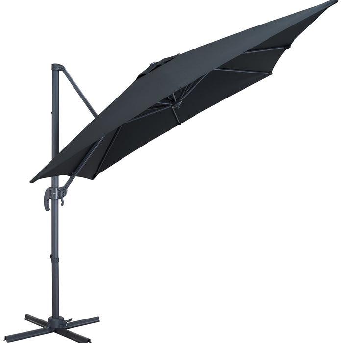 Kantelbare Zweefparasol 250x250 cm - Sterke Zweef Parasol - Zwart