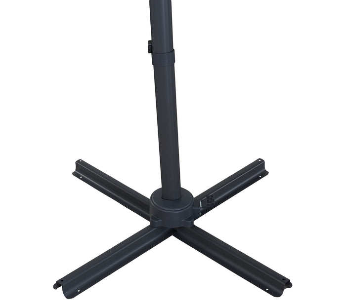 Kantelbare Zweefparasol 250x250 cm - Sterke Zweef Parasol - Zwart