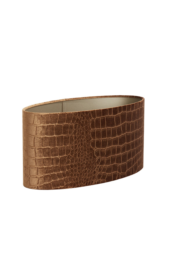 Light&living Kap ovaal recht smal 45-21-22 cm PRAYA bruin