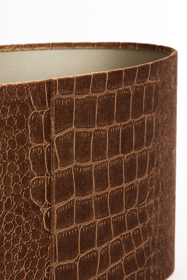 Light&living Kap ovaal recht smal 45-21-22 cm PRAYA bruin