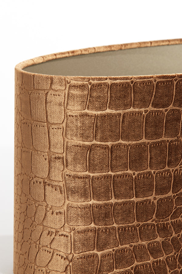 Light&living Kap ovaal recht smal 45-21-22 cm PRAYA bruin