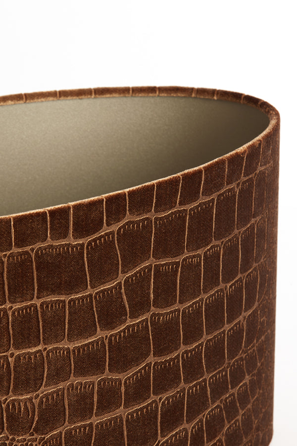 Light&living Kap ovaal recht smal 45-21-22 cm PRAYA bruin