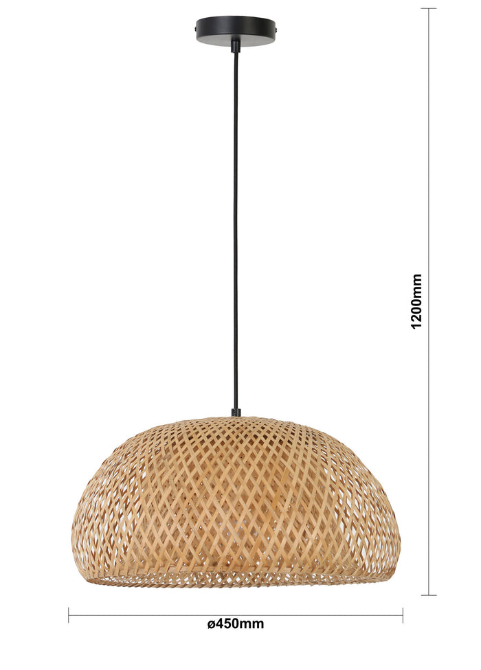 Light & Living Hanglamp Timeo - Bamboe - Ø44cm