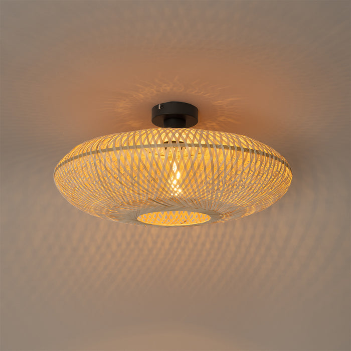 QAZQA Oosterse plafondlamp bamboe 50 cm - Ostrava