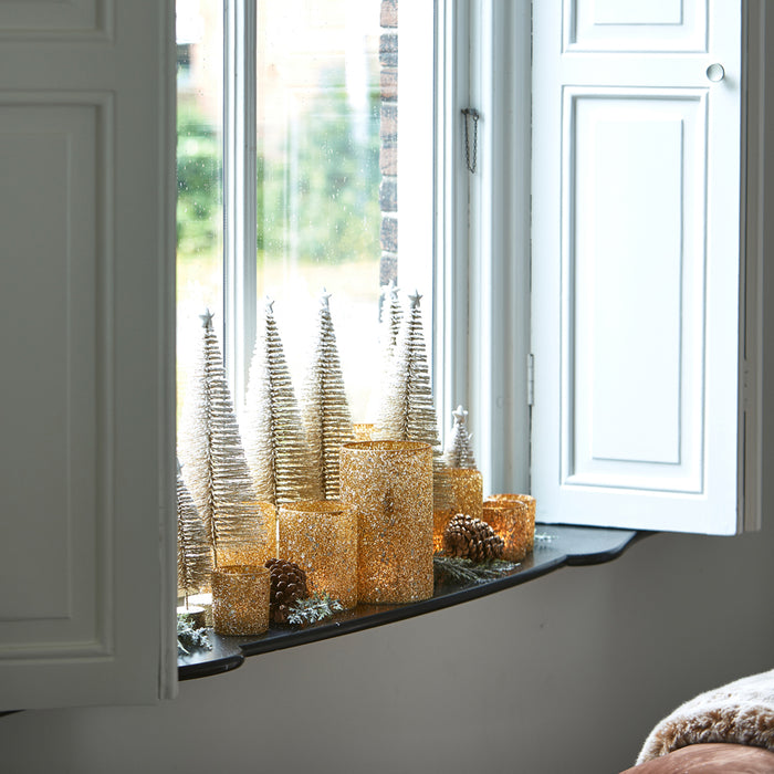 Riviera Maison Decoratie kerstboom Christmas Tree Snow Goud - Maat L