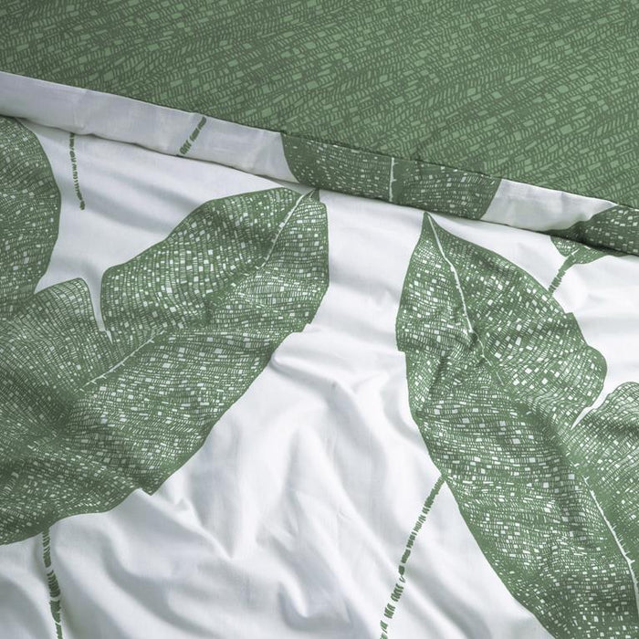 Damai Blade Dekbedovertrek 200 x 200|220 cm - Groen
