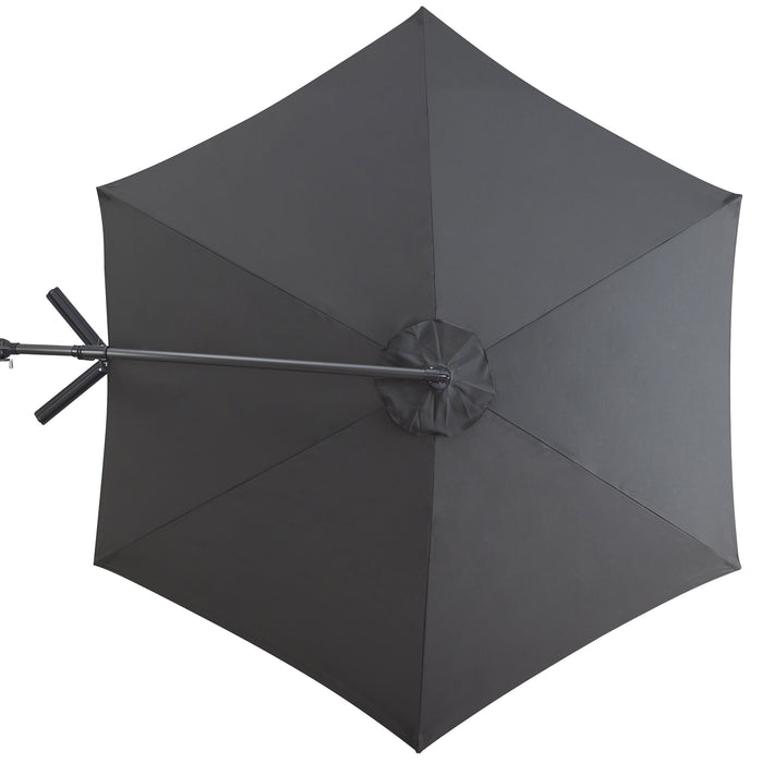 ACAZA Zweefparasol Donkergrijs