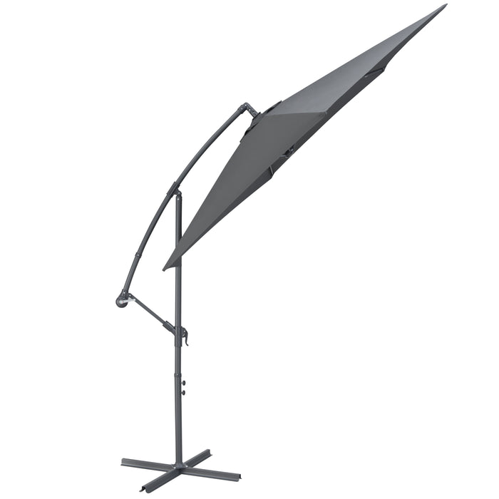 ACAZA Zweefparasol Donkergrijs