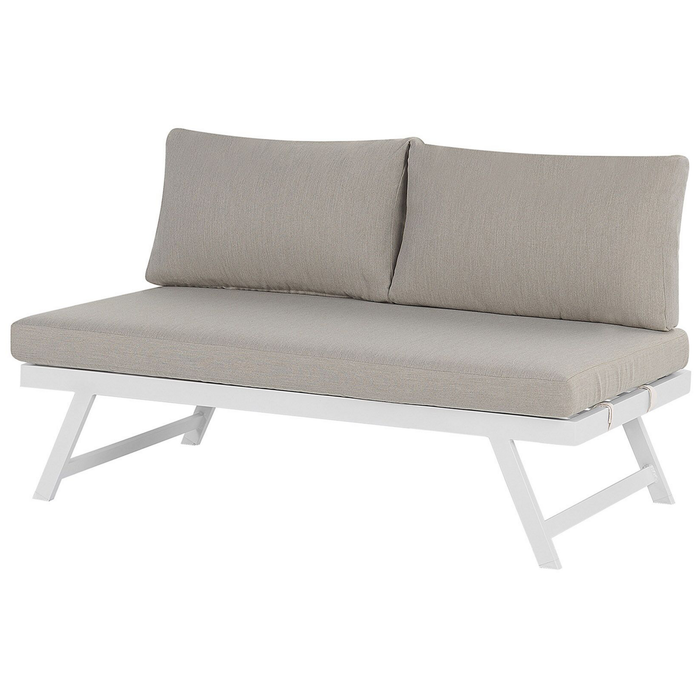 Beliani - COCCORINO - Loungeset voor 5 - Grijs - Aluminium