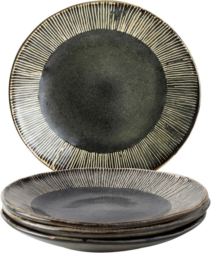 Dutch Rose Giftset 4 Borden 21,5 cm Groen