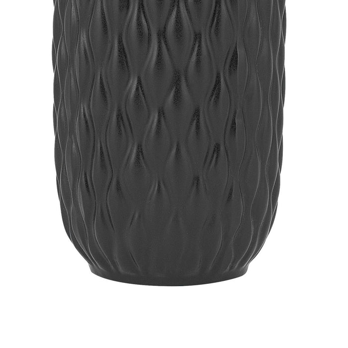 Beliani - EMAR - Decoratieve vaas - Zwart - Keramiek