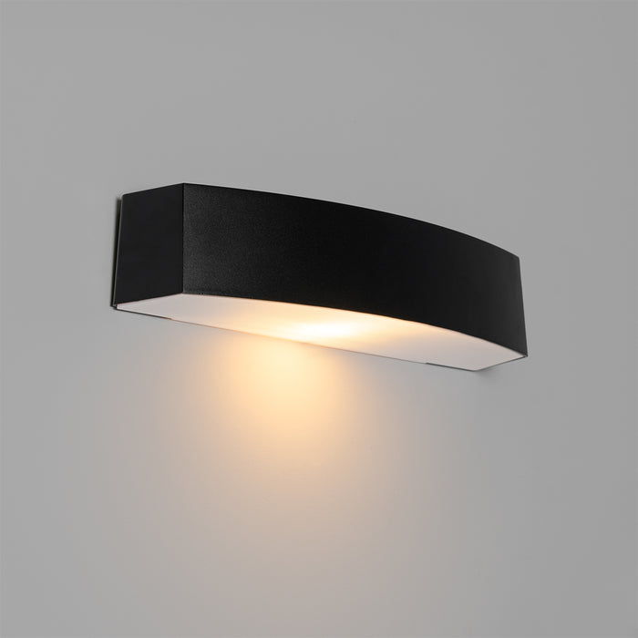 QAZQA Moderne buiten wandlamp zwart IP44 - Bojan