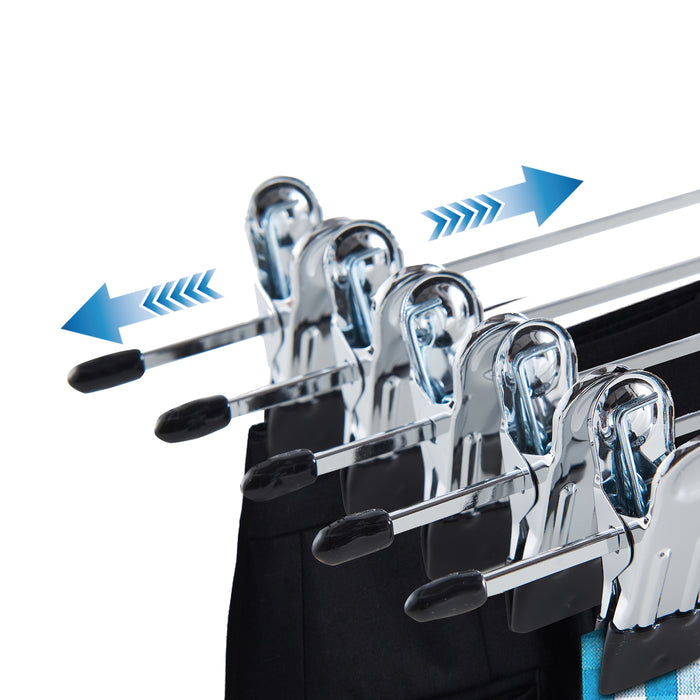 Antislip Broekhangers met Knijpers voor Heren of Dames - 30 stuks Kleding Hangers met Klemmen - Broek en Rok Houder - 31cm