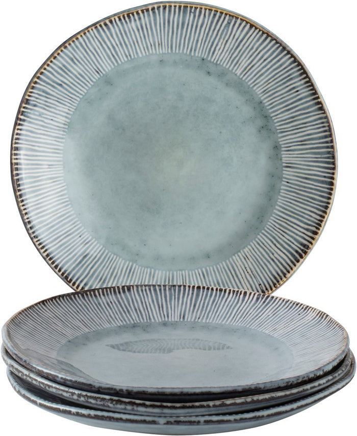 Dutch Rose Giftset 4 Borden 21,5 cm Blauw