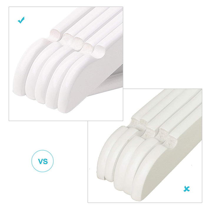 ACAZA Kinder Kledinghanger Wit - 20 st.