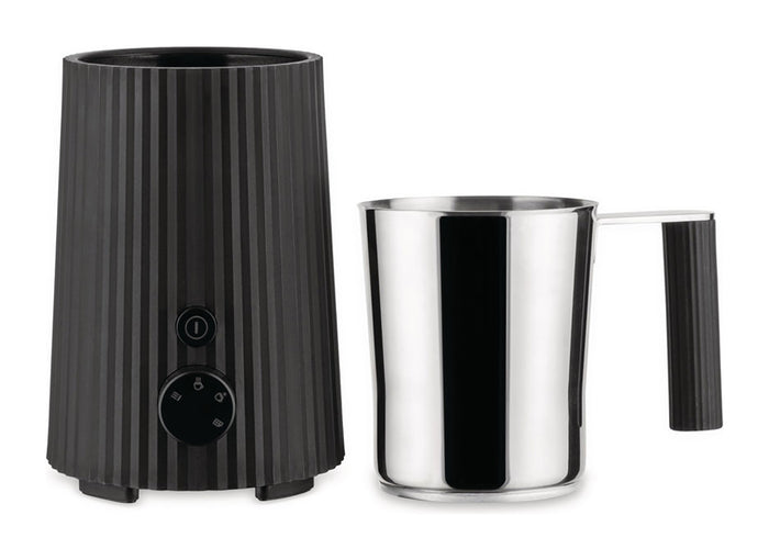 Alessi Plissé Melkopschuimer - Zwart